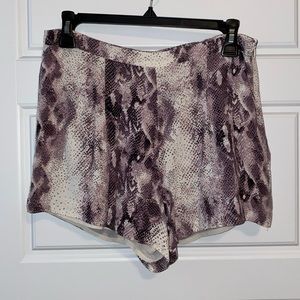 Snakeskin shorts